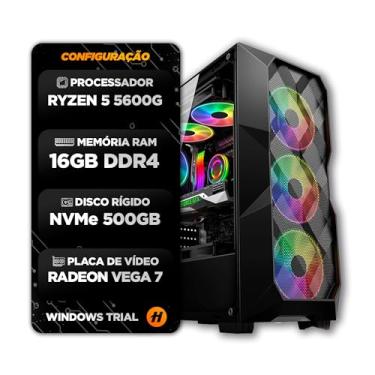 Imagem de PC GAMER RYZEN 5 5600GT, 16GB DDR4 3200MHZ, SSD M.2 NVME 500GB, VEGA 7, FONTE 500W