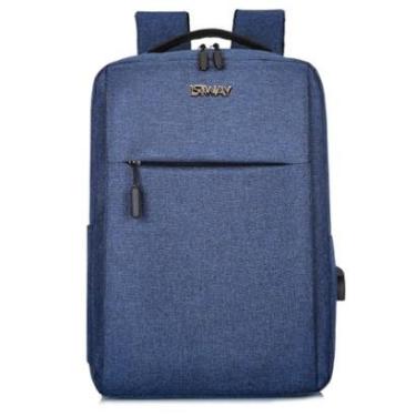 Imagem de Mochila Masculina Porta Notebook Entrada Usb Slim Fina-Masculino