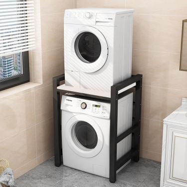 Imagem de Rack de armazenamento para máquina de lavar roupa de tambor, economia de espaço, prateleira de armazenamento para máquina de lavar para lavanderia, unidade de estantes, sala de estar, banhei