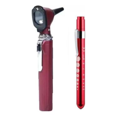 Imagem de Kit Otoscópio De Led + Lanterna Clinica De Led