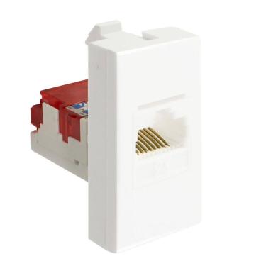 Imagem de Módulo Tomada Rede Rj45 Cat5 Branco Inova Pro 85024 Alumbra