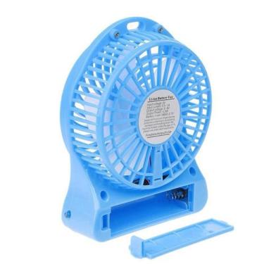 Imagem de Mini Ventilador Portátil Mesa Usb Com 3 Velocidades Azul - Mr Vendas, 