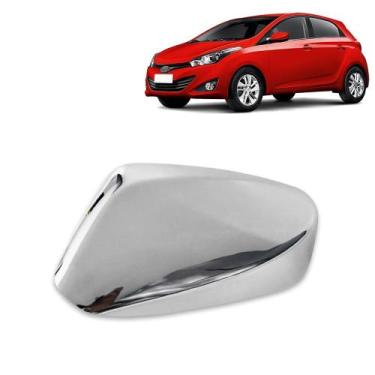 Imagem de Aplique Cromado para Capa Retrovisor HB20 2013 2014 2015 2016 2017 201