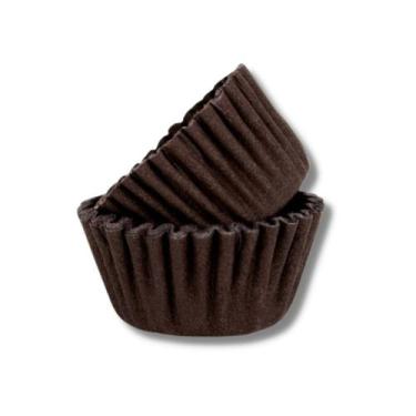 Imagem de Forminhas de Papel Nº 5 P/ Brigadeiro Doces C/ 1.000 Un. Marrom. - TAM