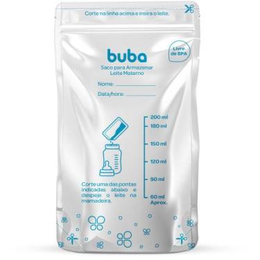Imagem de Kit 25 Sacos Para Armazenar Congelar Transportar Leite Materno 200ml B