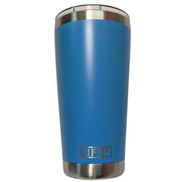 Imagem de Copo Térmico De Bebida Em Aço Inox Cerveja 591ml Azul Claro - LifeK