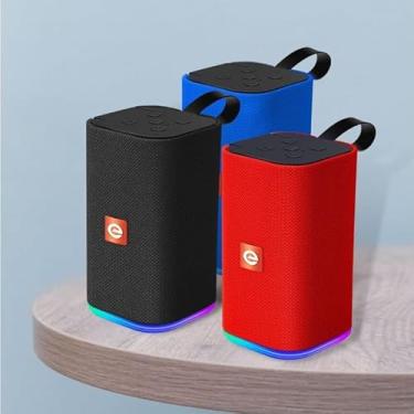 Imagem de Multimidia Caixa de som bluetooth, caixinha portatil potente com excelentes graves, Radio, USB, Cartão SD… (Preto)