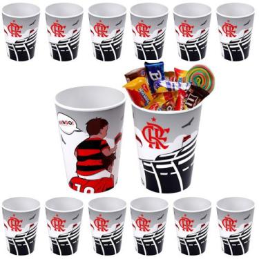 Imagem de 10 Copos Flamengo para Doces Festa Infantil Sacolinha Surpresa de Aniv
