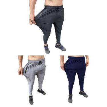 Imagem de COMPRE JÁ! Kit com 3 calças esportiva dri-fit tecido fino alta qualida