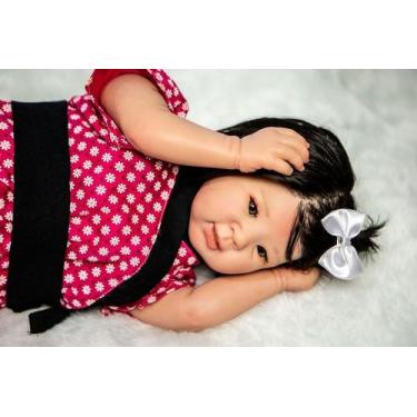Imagem de Bebê Reborn Menina Japonesa Com Enxoval - Mundo Azul e Rosa