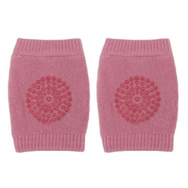 Imagem de Joelheira para Bebê Engatinhar Antiderrapante Flexível Buba, Rosa