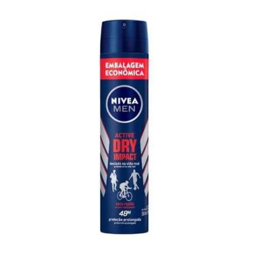 Imagem de Desodorante Antitranspirante Aerosol Nivea Men Active Dry Impact 200ml