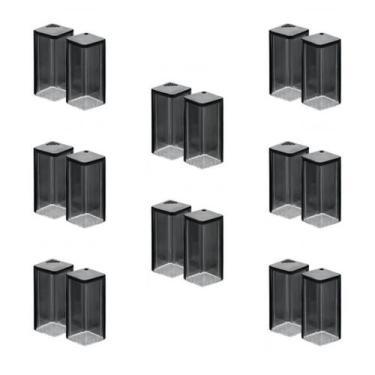 Imagem de Kit 8 Saleiros e Paliteiros Em Plástico Preto 1407-JAGUAR