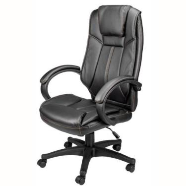 Imagem de Cadeira Giratória Córdoba Rivatti Revestida em Poliuretano Preto Base 