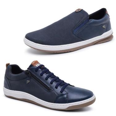 Imagem de Kit 2 Sapatênis Tênis Urban Casual e SlipOn Ajuste Elástico - Bardone,