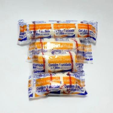 Imagem de Ataduras Crepom Crepe Branco Europa com 12 Un 6cm x4,5 mt, 6cm x 4,5mt