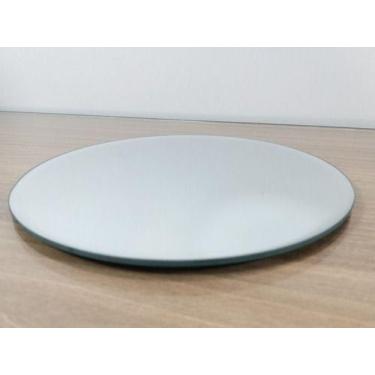 Imagem de Bandeja Redonda Espelhada Presente Decoração Sala Casa Luxo - Luiggi P