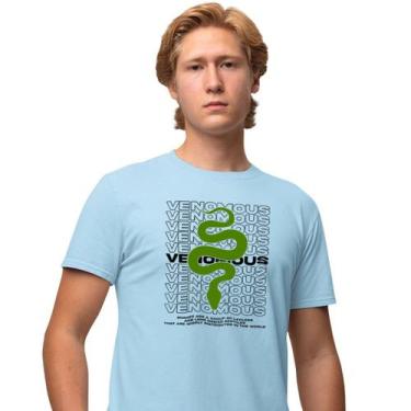 Imagem de Camisa Camiseta Masculina Estampada Venomous 100% Algodão Fio 30.1 Pen