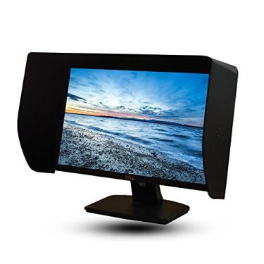 Imagem de iLooker 20E 19~50.8 cm LCD LED para monitor de vídeo para-sol para Dell HP Viewsonic Philips Samsung LG EIZO NEC ASUS ACER BENQ AOC Lenovo, serve para monitor de largura de moldura de 455-480 mm