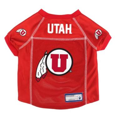 Imagem de Littlearth Camiseta unissex adulto NCAA Utah Utes Basic Pet Jersey, cor do time, GG