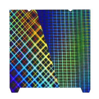 Imagem de Ideaformer Rainbow Plaid+Rainbow Mesh PES Smooth K1 K1C Placa de construção,placa de aço de mola 235X235mm para Creality K1/K1 SE/K1C/Ender 5 S1/Ender 3 S1 Pro/Ender 3 S1/Ender V3 KE/SE (Sem Base)