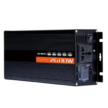 Imagem de 2600W Pure Sine Wave High-Power Inverter DC12V 24V 48V 60V 72V Conversor de fonte de alimentação de bateria para conversor de inversor de energia de carro 110V/220V,24V to 220V
