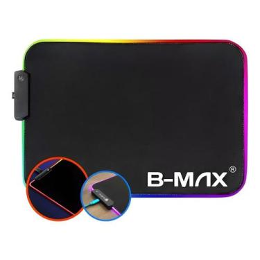 Imagem de Mouse Pad Gamer Com Led RGB Antiderrapante Impermeável B-Max BM-781 - 