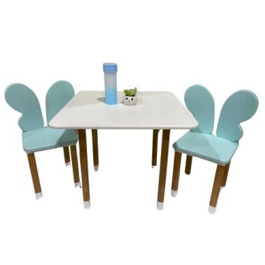 Imagem de Conjunto Mesa Mesinha C/2 Cadeira Infantil Borboleta - Móveis mjl, Ver