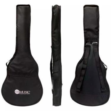 Imagem de Bag Capa Almofadada Para Violão Flat Com Alças E Bolso Marrom Ny-600 -