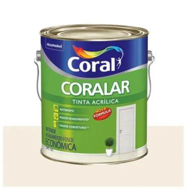 Imagem de Tinta Acrílica Coral Coralar Econômico Fosco 3,6L, Branco