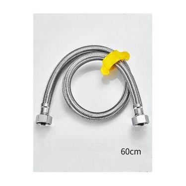 Imagem de Mangueira Engate Flexível 60cm Aço Inoxidável Trançado Torneira Pias S