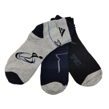 Imagem de Kit 6 Pares de Meias Cano Curto-Masculina - Altomax, 6 unidades