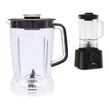 Imagem de Copo De Liquidificador Arno Power Max 700w Cristal Preto Completo - Lo