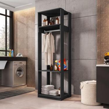Imagem de Closet Guarda Roupa Aberto Com Prateleira E Cabideiro Titan - Móveis L