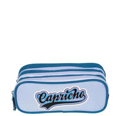 Imagem de Estojo 3 Compartimentos Capricho Class Cosmic Patches - Azul