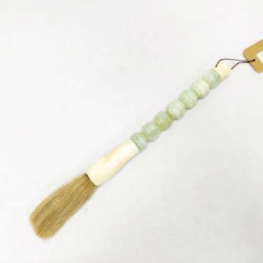 Imagem de Escultura Pincel de Parede Decorativo Verde Suave Gomos Luxo - LUXdéco