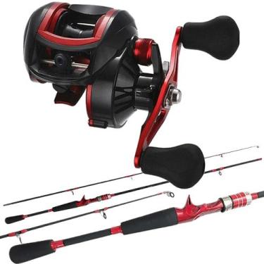 Imagem de Vara De Pesca 1,50mts Carretilha 19 Rolamentos Drag 4,5kg - CMIK