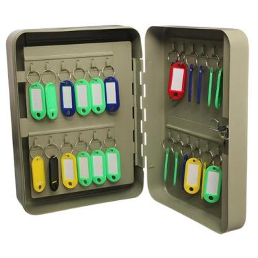 Imagem de Claviculário Porta Chave Cofre Armário Com 48 Chaves Western