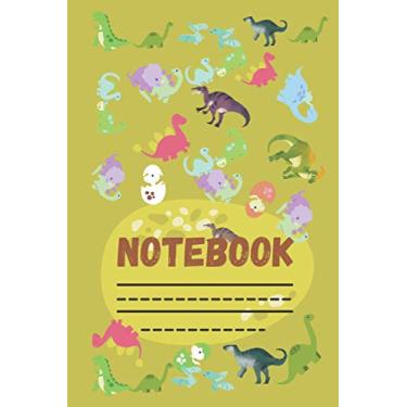 Imagem de Dinosaur Primary Composition Notebook: Dinosaur Era - Primary Story journal, Kids Jurassic Composition Notebook, Grade K-2 School Exercise Book, ... Pages, 6x9in, Soft brown Cover, Matte finish