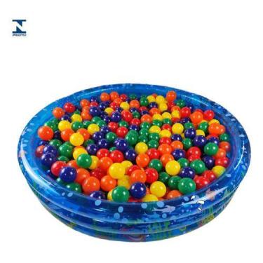 Imagem de Piscina De Bolinhas 253 Lts Grande + 100 Bolinhas Resistente - Wellmix