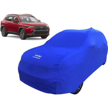 Imagem de Capa Automotiva Para Corolla Cross Tecido Helanca Lycra - Mz, Azul