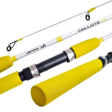 Imagem de Vara Molinete JP CALLISTO 1,50 mts 10-20LBS 2 Partes Branco/Amarelo - 