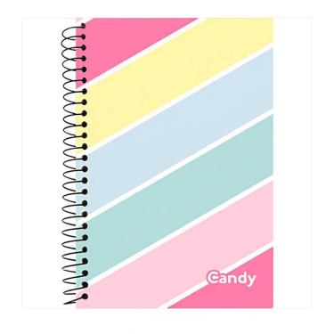 Imagem de Caderno Colegial 60Fls Esp Sem Pauta 177X240Mm Candy Kit