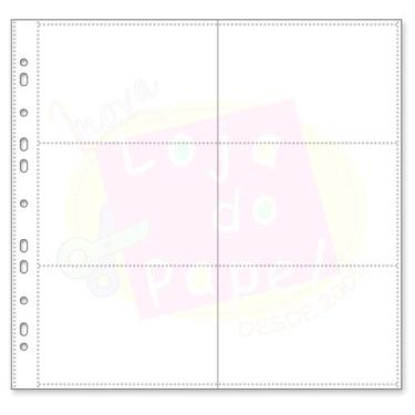 Imagem de Envelope Plástico P/ Álbum Universal 30,5 X 30,5cm C/6 Divisórias Foto