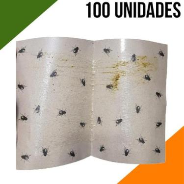 Imagem de Armadilha Cola Pega Mosca Adesiva 100un Bestfer