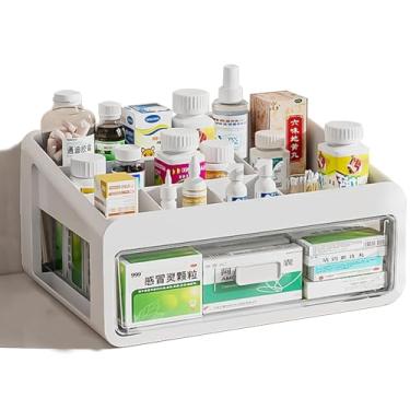 Imagem de Organizador de caixa de armazenamento de plástico com várias gavetas