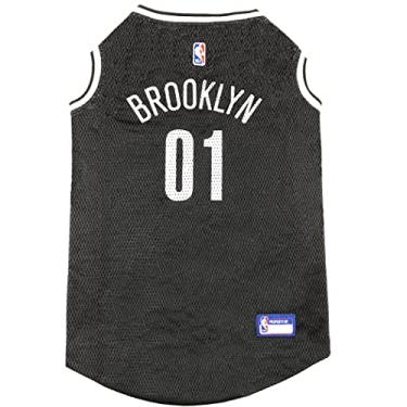 Imagem de Pets First Camiseta NBA PET Jersey Brooklyn NETS Basketball Dog Jersey, Grande Camiseta de basquete licenciada para o verdadeiro fã de quatro patas!
