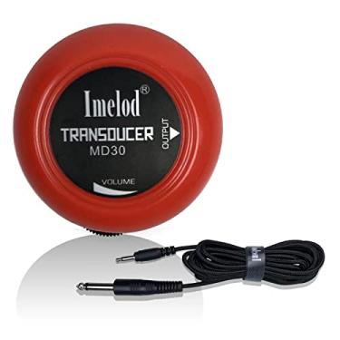Imagem de Imelod Transdutor de microfone de contato com captador de guitarra para violão ukulele violino bandolim banjo violoncelo kalimba (vermelho)