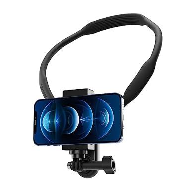 Imagem de TELESIN Kit de Clipe de Telefone para Montagem No Pescoço, Mochila com Alça de Peito Pov Selfie Vídeo Vlog Suporte para Colar com Cordão para Gopro 12 11 10 9 8 Insta360 X3 Go3 Ace Pro Dji Action 4 Os