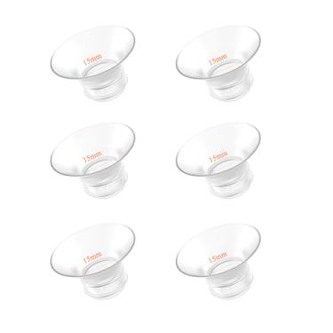 Imagem de FRUSSONIA Inserções de Flange 15 Mm 6 Peças-Compatível com Momcozy M5/M6/S12 Pro/S9 Pro/V1/V2, Spectra, Medela, Elvie, Willow, Lansinoh Flange de 24 Mm-Peças de Reposição para Bomba Tira-Leite-Silicon